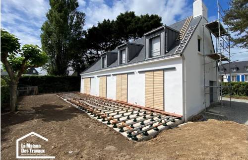 Rénovation totale avec extension d’une maison secondaire à Sarzeau dans la presqu’île de Rhuys 56370